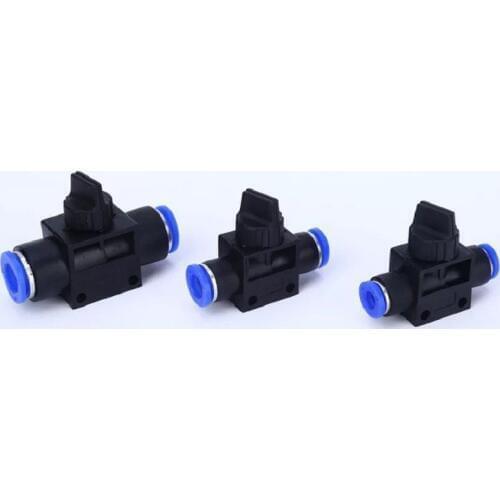 Air Pneumatic Hand Valve Flow Limiting Speed Control 2 Way Quick Fittings Push Connector Tube Hose Plastic 4mm 6mm 8mm 10mm 12mm