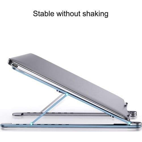Portable Laptop Stand Aluminium Foldable Notebook Support Laptop Base Macbook Pro Holder Adjustable Bracket Computer Accessories