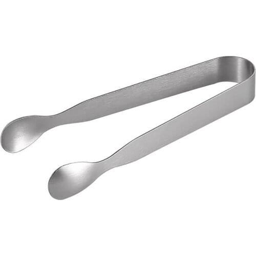 Stainless Steel Ice Tongs Universal Portable Sugar Ice Cube Tongs Food Clip Ice Clamp Tool Bar Kitchen Barware Accessories