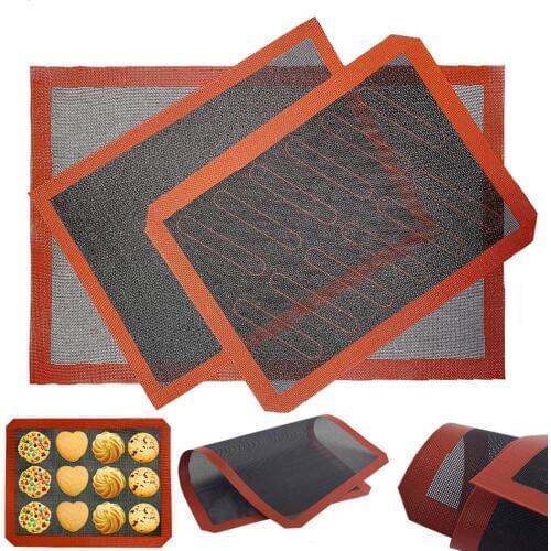 Silicone Baking Mat Pad Non-Stick Oven Sheet Liner Perforated Macaron Baking Bakeware Cookies Biscuit Baking Tray Mat
