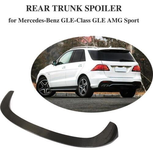 Carbon Fiber For Mercedes Benz GLE Class GLE43 AMG GLE300 350 400 450 500 550 2016 - 2018 Rear Roof Lip Spoiler