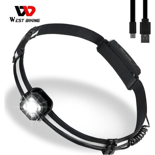 WEST BIKING Multi-purpose Sport Running Lights USB Charge LED Night Safe Running Flashlight Warning Lights Fishing Waist Lamp