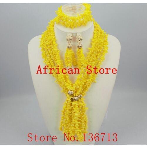 Hot Nigerian Wedding African Coral Beads Jewelry Set Coral Beads Necklace Jewelry Set Free Shipping R104