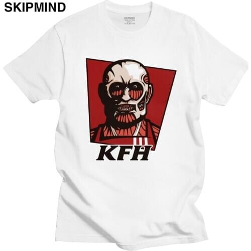 Funny Attack On Titan T Shirts Men Soft Cotton Eren Yeager Tshirt Japan Anime Manga Tees Short-Sleeve Casual Fans T-shirt Gift