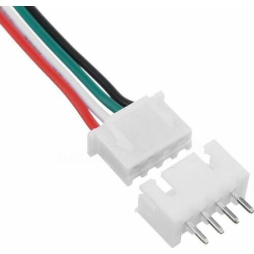 10 Set Mini Micro JST XH 2.54mm 4 Pin Connector Plug With 24AWG 1007 Wires 15cm