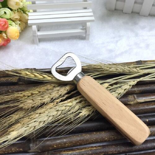 100pcs Free Shipping New Arrive Stainless steel wooden handle Red wine beer bottle opener WA2210