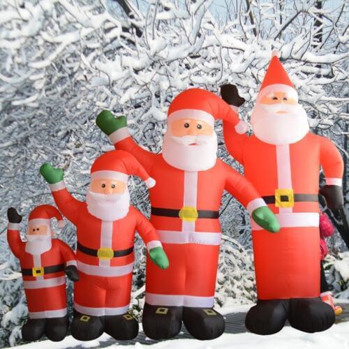 120/180/240/300CM Inflatable Santa Claus Night Light Figure Outdoor Garden Toys Christmas Party Decorations Xmas New Year 2019