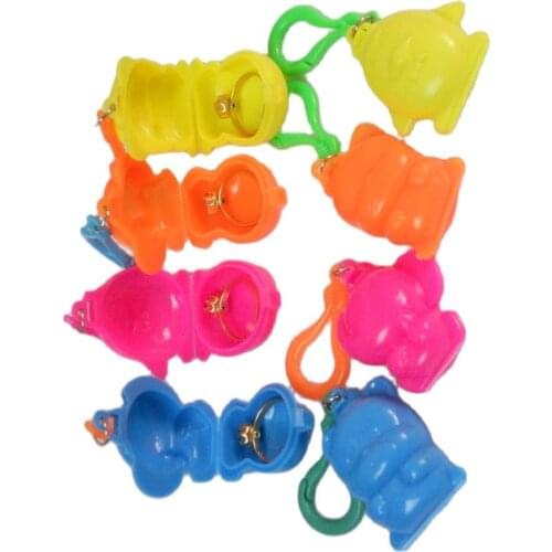 12X animal box save your candy sweet outdoor Store your pills clip keychain Kids Boys Girls Home Craft Toys Birthday Party Favor