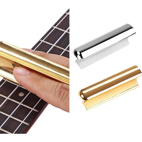 2pcs Stainless Steel Tone Bar Lap Slide for Guitar Playing Performance