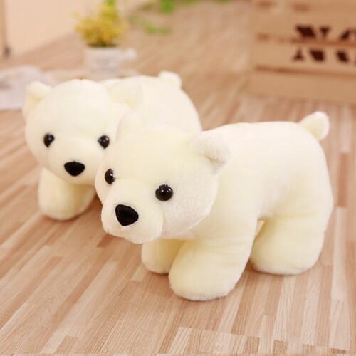 25/30cm Polar Bear Soft Animals Kawaii Kids Stuffed for Childrens Room Decoration Plush Doll Toy