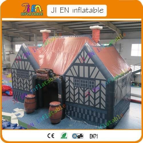 8*6*5mH free air shipping inflatable beer pub tent, cheap inflatable bar tent, professional cheap irish pub manufacturer