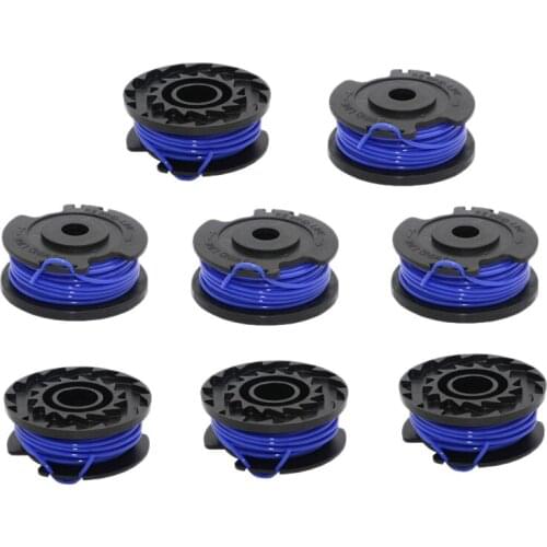 8PCS Single Line Trimmer Grass Mower Trimmer Replacement Spool Line for GREENWORKS Mower Accessories Size 0.065 inch