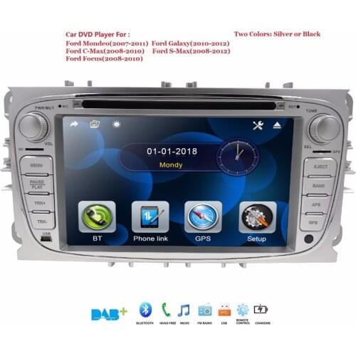 Car DVD Player 2 Din Radio GPS Navi for Ford Focus Mondeo Kuga C-MAX S-MAX Galaxy Audio Stereo Head Unit Multimedia