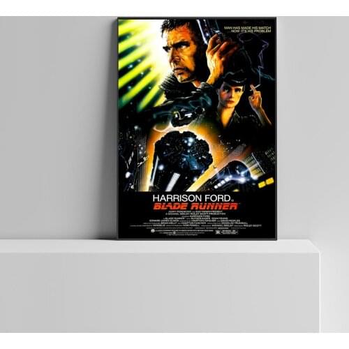 Blade Runner - SciFi Cyberpunk 80s Cinema Classic Movie Canvas Poster Home Wall Painting Decoration (No Frame)