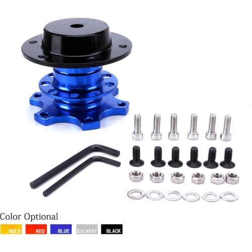 Universal 6 Hole Racing Steering Wheel Quick Release Hub Volante Quick Release Hub Adapter Removable Snap Off Boss Kit