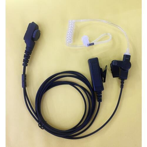 Long big PTT with Air tube headphone for Hytera HYT PD700 PD702G PD705G PD752 PD780 PD785 PD785G PT580H etc walkie talkie
