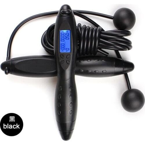 Smart electronic counting adult fitness skipping rope