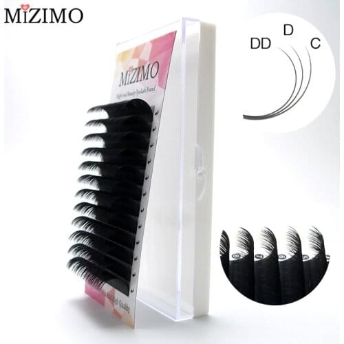 Thick black eyelashes, natural, elongated, soft, artificial MIZIMO eyelashes