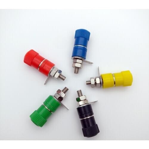 Good Quality 10Pcs/Lot Speaker Amplifier Terminal Binding Post 4MM Banana Plug Socket Female Connector Electrical Tool
