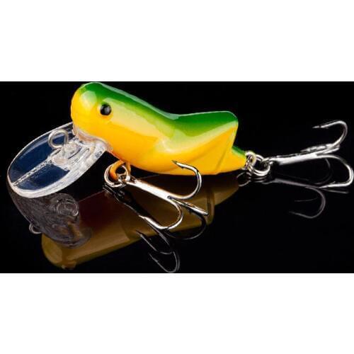 Exquisite Insect Fishing Lure Artificial Bait Cicada Lure 3.5g 4.5cm Grasshopper Crankbait Freshwater Bait