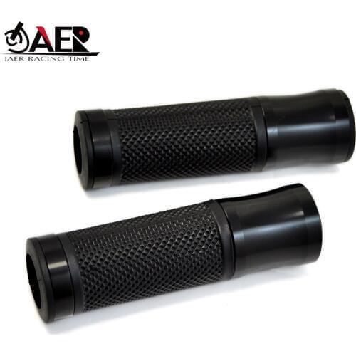 JAER 7/8'' Motorcycle Handle Handlebar Grips CNC 22MM Street Racing Moto Racing Grips End Plug Slider