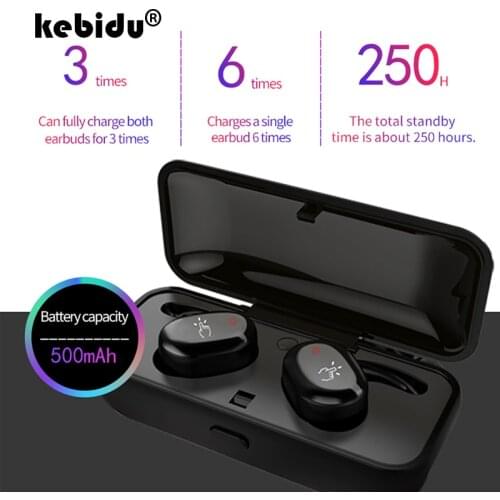 Kebidu Touch Control Bluetooth Earphone X26-T TWS Mini Wireless Headset IPX5 Waterproof Earbuds Headset for iPhone Xiaomi