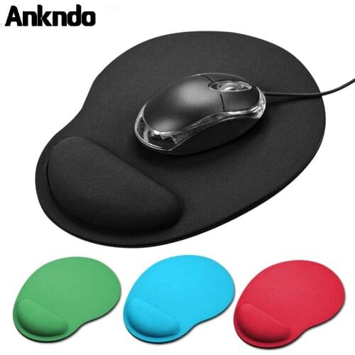 ANKNDO Mouse Pad Solid Color Eva Wristband Desk Mice Mat With Wrist Protect Mouse For Computer PC Laptop Comfortable Mousepad