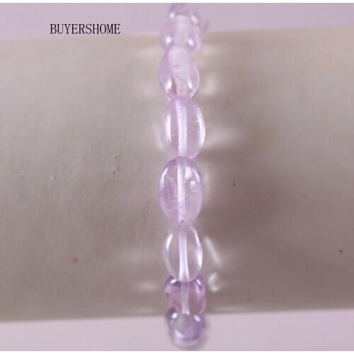 Hot Wrist Jewerlry For Women Natural Stone Beads Irregular Light Purple Stone Bracelet 7.5" 1Pcs H1320