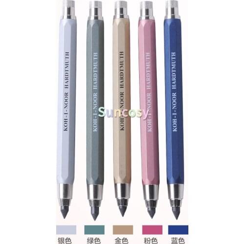 Koh-i-noor Press-type 5.6mm Mechanical Pencil 1Pcs, Mechanical Clutch Leadholder Pencil 5340,Metal body and fittings