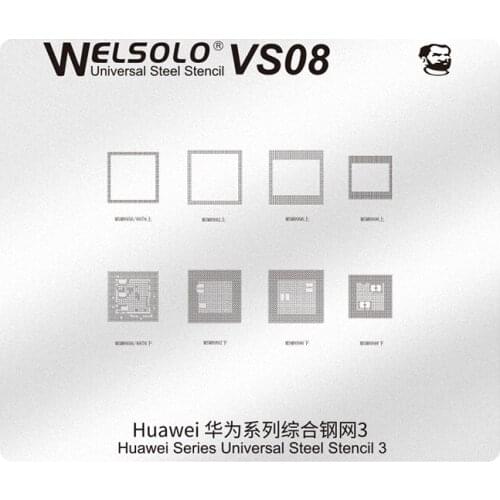 Mechanic BGA Reballing Stencil for Huawei Series MSM8956 MSM8976 MSM8992 MSM8996 msm8998 CPU RAM IC Chip Universal Steel Stencil
