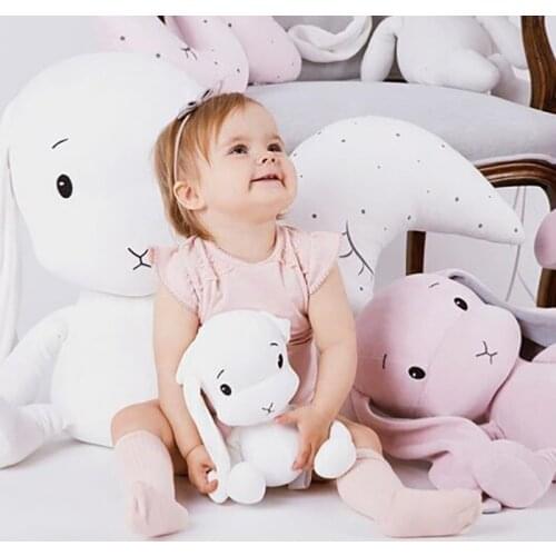 Cute Rabbit Plush Toy Stuffed Soft Animal Rabbit Doll Baby Kids Toys Birthday Gift Bunny Plush Toy Baby room decoration