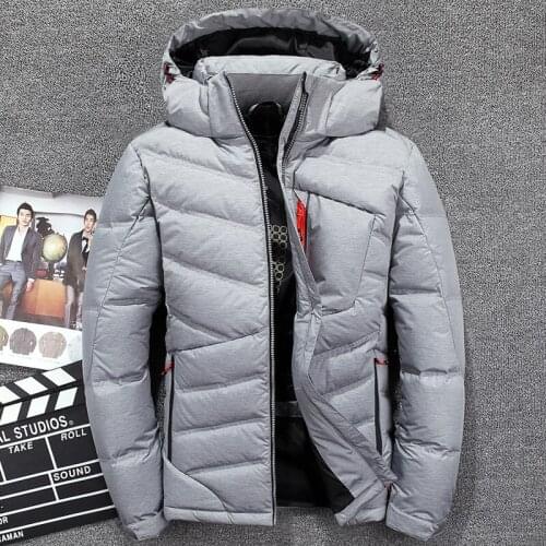 Hot Sale White Duck Down Jacket Men Autumn Winter Warm Hooded Coat Mens Ultralight Duck Down Jacket Male Windproof Parka 3063