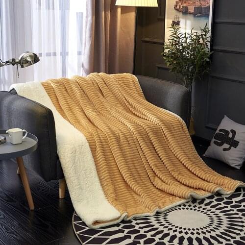 Soft Home Bed Comforter Blanket Lamb Thicken Women Manta Furniture Covering Comforter