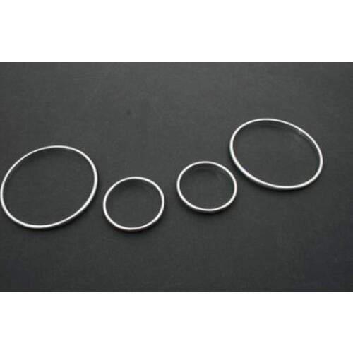 4PCS POLISHED ALUMINIUM Chrome Gauge Dash Ring Case Cover Set FOR Land Rover Freelander 98-03