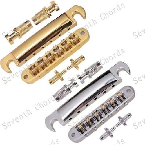 A Set LP Electric Guitar Roller Saddle Tune-O-Matic Bridge & Tailpiece - Small Studs & Anchor - Guitar Part
