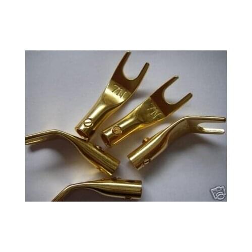 GOLD PLATING SPADE SCREW SET CONNECTOR PLUG 38 200PCS