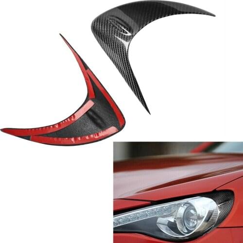 Carbon Fiber Headlight Eyelids Eyebrows for 2012-2016Toyota GT86 Subaru BRZ