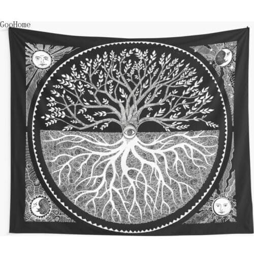 Druid Tree of LIfe Wall Tapestry Cover Beach Towel Throw Blanket Picnic Yoga Mat Home Decoration