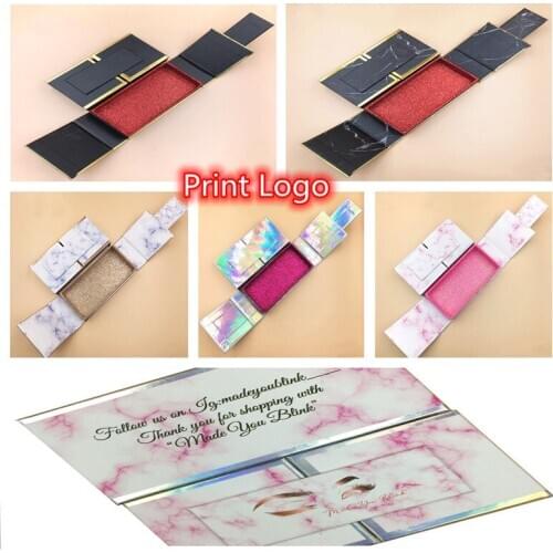 New wholesale false eyelash packaging box lash boxes package print logo faux cils 25mm mink lashes Double door bulk vendors