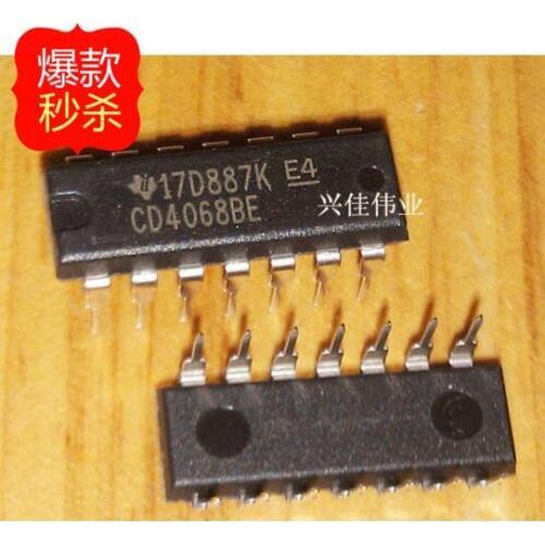 10PCS New original authentic CD4068 CD4068BE DIP-14 logic chips