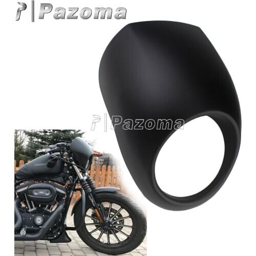 Motorcycle 5.75" Headlight Fairing For Harley Sportster Dyna FXD XL1200 XL883 39mm Fork Mount 5-3/4" Headlamp Visor Cowl