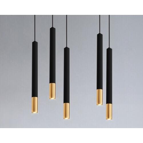 Pendant Lamp Dimmable Lights Hanging Lamp Kitchen Island Dining Room Shop Bar Counter Decoration Cylinder Pipe Kitchen Lights