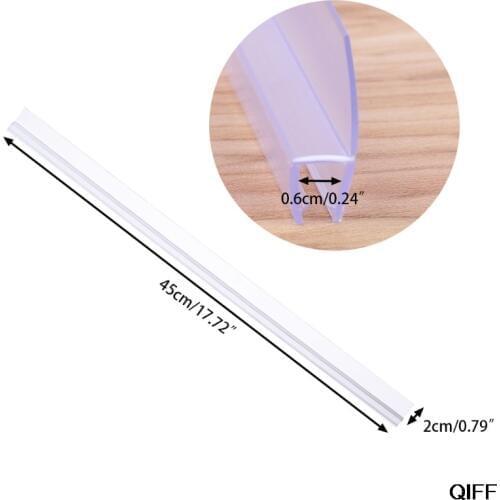 Drop Ship&Wholesale PVC Shower Screen Door Seal Strip Lining Water Stopper Bath Glass Seal Strip August 5