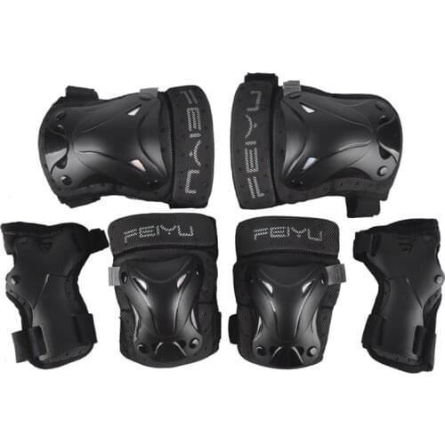 Complete 6pcs/Set Roller Skating Protector Elbow Knee Pads Kids Adults Riding Skateboard Ice Sports Wrist Guard Protective Gear