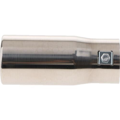 Silver Stainless Steel Automotive Car Rear Exhaust Muffler Tail Pipe 30-50mm