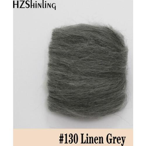 5 g Super Soft felting Short Fiber Wool Perfect in Needle Felt and Wet Felt Linen Grey Wool Material DIY Handmade