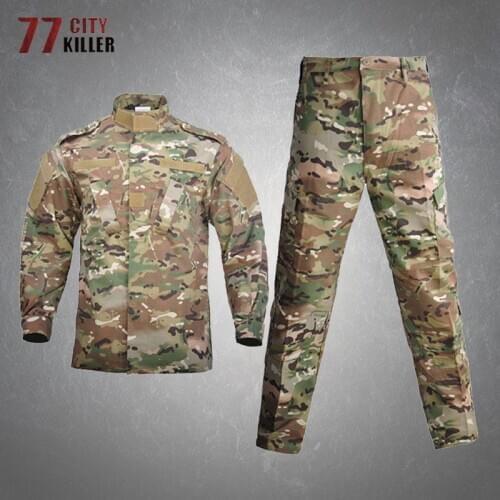 Tactical Camouflage Suit Men Military Uniform Wear-resistant Comfortable Jacket Male Commute Training Skin Soft Shell Mens Coats