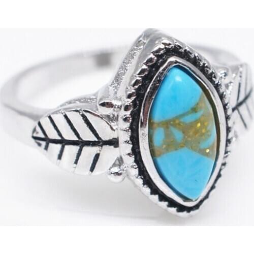 Unique Fashion Woman Vintage Leaves Green Gem Rings for Women Engagement Ring Jewelry Gifts