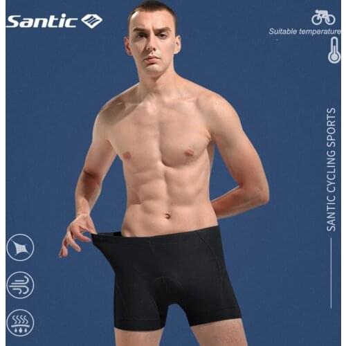 Santic Bicycle Underwear Cycling Shorts Padded Comfortable MTB Mountain Bike Shorts Riding Downhill Unisex With Foam Cushion