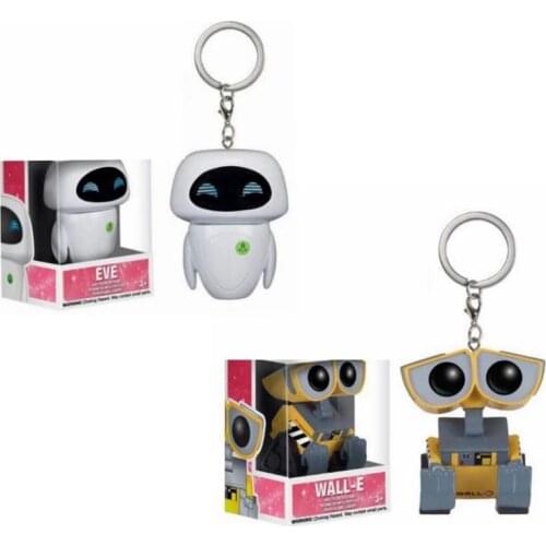 Wall robot EVE Eva keychain Vinyl Action Figures Collection Model Children Toys